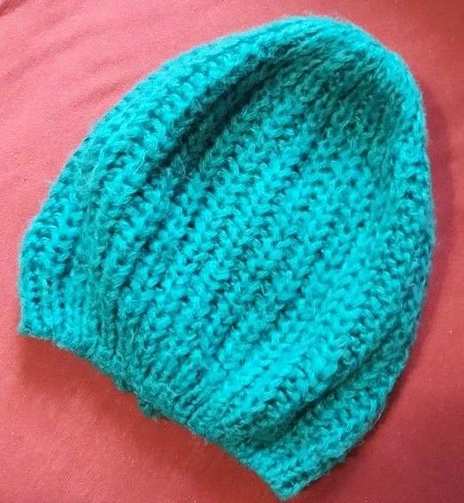 Bonnet maille turquoise MIM femme